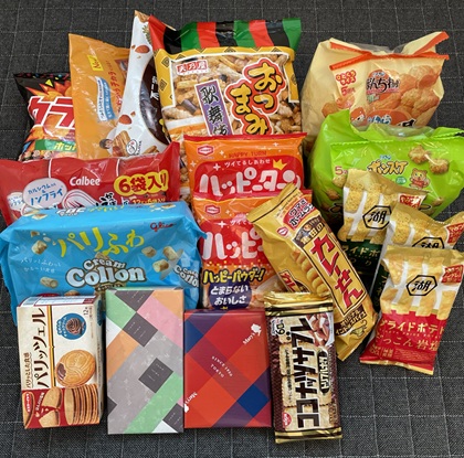 我が家のお菓子在庫 ジャンル別 もらいもの