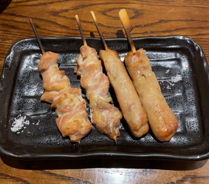 金の蔵 池袋 食べ飲み放題 食べ放題 串盛り2種(もも・つくね) 塩