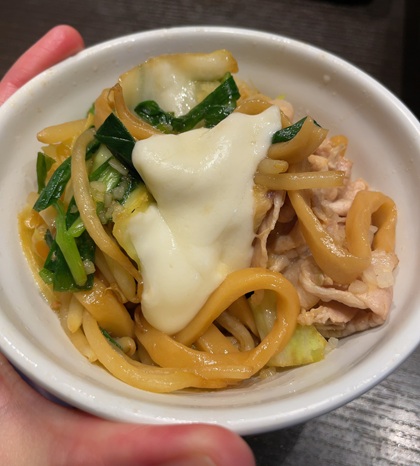 しゃぶ葉 背徳 至高のグルメフェア ワシワシ麺 背徳まぜそば モッツァレラチーズ