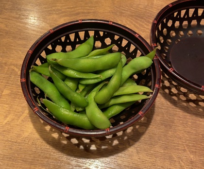 やきとりの扇屋 お通し 枝豆