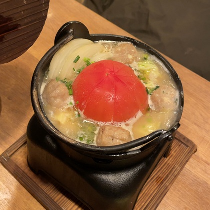 やきとりの扇屋 丸ごとトマトのトマチーとんこつ小鍋