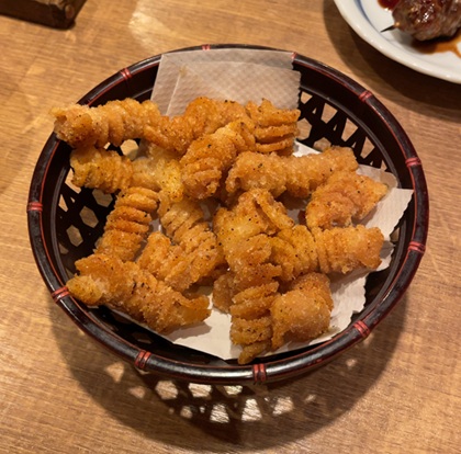 やきとりの扇屋 くるくる揚げ 秘伝のスパイス