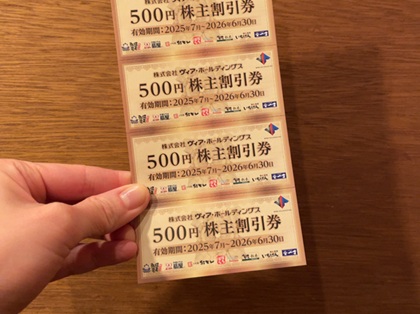 ヴィア・ホールディングス 株主優待券