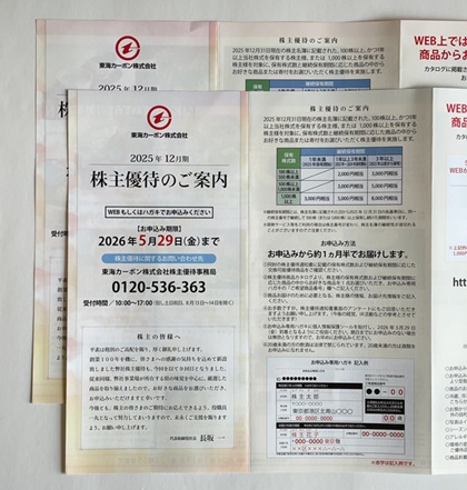 東海カーボン 株主優待