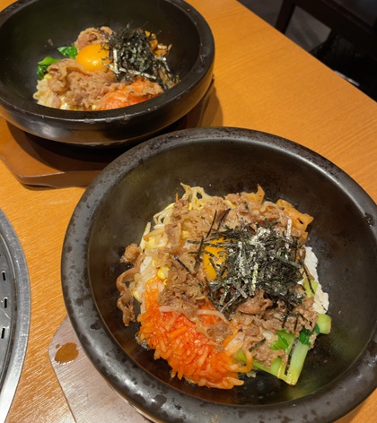 銀座炎蔵 土日祝ランチ 石焼カルビビビンバランチ 石焼カルビビビンバ