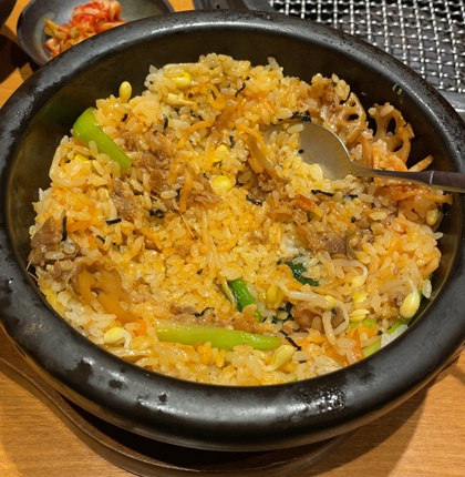 銀座炎蔵 土日祝ランチ 石焼カルビビビンバランチ 石焼カルビビビンバ
