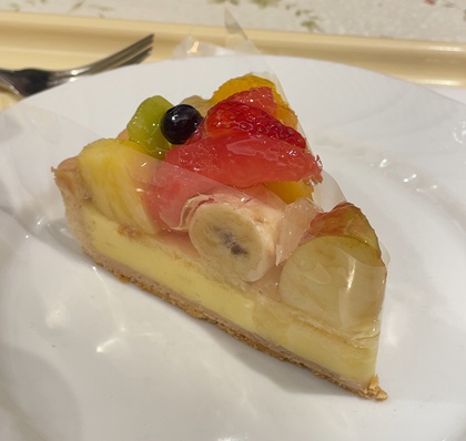 フジオフード 株主優待 デリス タルト＆カフェ 銀座 ケーキセット フルーツタルト