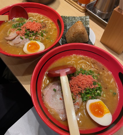 えびそば 一幻 東京駅 八重洲地下街 ヤエチカ えびみそ(そのまま・太麺) えびおにぎり