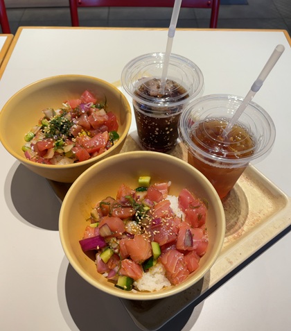 クリレス 株主優待 MAGURO MARKET マグロマーケット マグロポキ ドリンクバー RAYARD MIYASHITA PARK フードコート