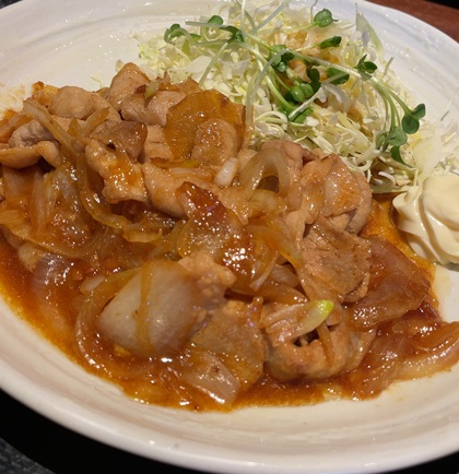 北の味紀行と地酒 北海道 ランチ 生姜焼き定食