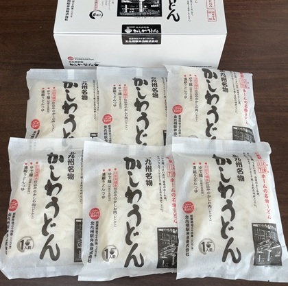 東海カーボン 株主優待 【福岡県】北九州名物 かしわうどん (6食入箱)