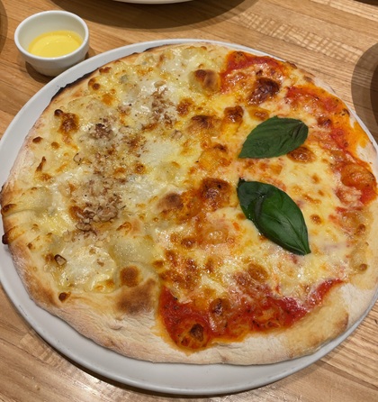 パステルイタリアーナ ペアセット 選べるパスタ＆ピッツァ ピッツァ ハーフ＆ハーフ マルゲリータ＆ゴルゴンゾーラはちみつ