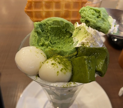 倉式珈琲店 倉式の抹茶パフェ