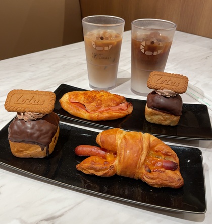 サンマルク BAKERY RESTAURANT C ベーカリーレストランC 渋谷マークシティ モーニング お好きなパン2個と選べるドリンクセット