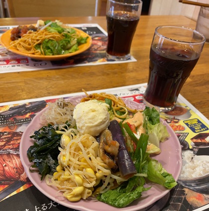 ブロンコビリー ランチ サラダ ブロンコビュッフェ ドリンク