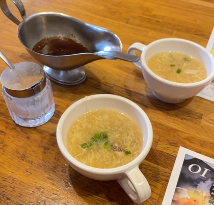 ブロンコビリー ランチ スープ ハンバーグソース 塩