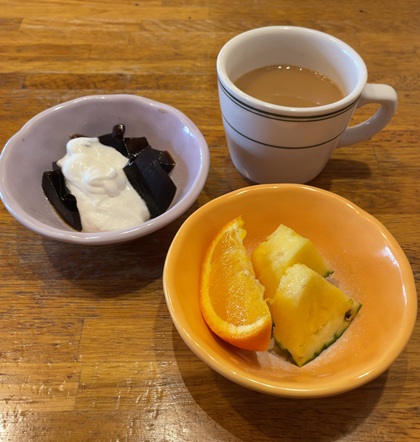 ブロンコビリー ランチ ブロンコビュッフェ コーヒーゼリー フルーツ コーヒ