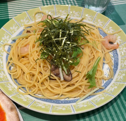 パステルイタリアーナ ペアセット 選べるパスタ&ピッツァ 海老ときのこのこがしバター醤油 大盛り
