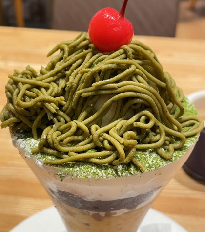 パステルイタリアーナ 抹茶のモンブランプリンパフェ