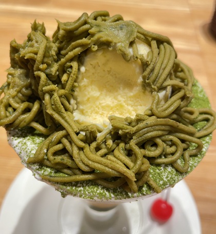 パステルイタリアーナ 抹茶のモンブランプリンパフェ