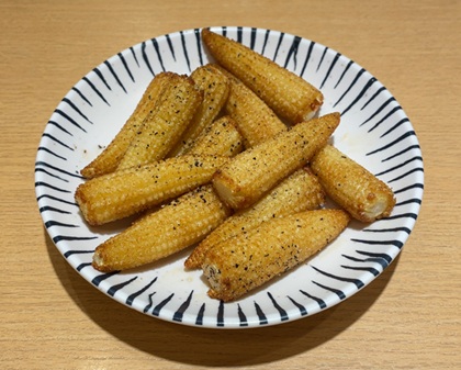テンアライド てんぐ大ホール ヤングコーンの塩味揚げ