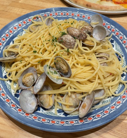 パステルイタリアーナ ペアセット 選べるパスタ&ピッツァ たっぷりあさりのボンゴレビアンコ 大盛り